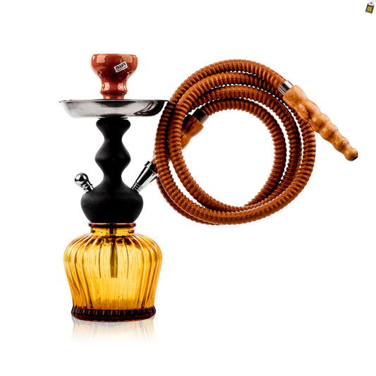 MYA Econo QT Hookah with Cage - Amber