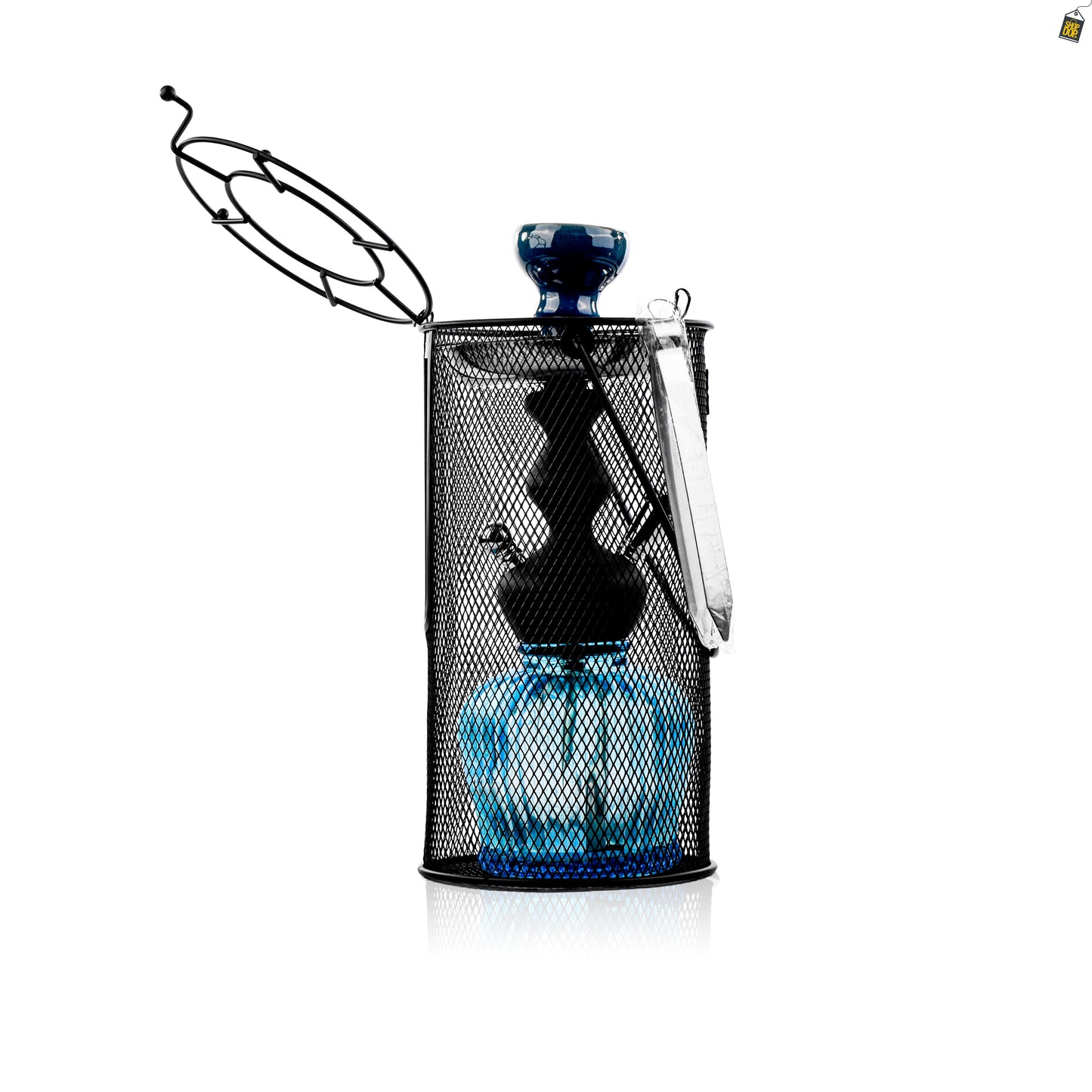 MYA Econo QT Hookah with Cage - Sky Blue
