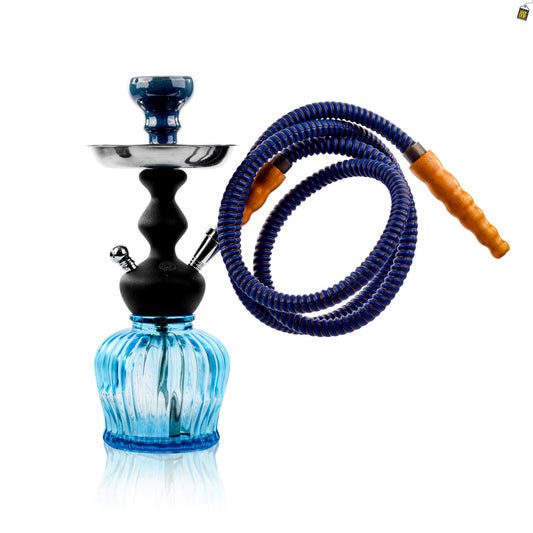 MYA Econo QT Hookah with Cage - Sky Blue