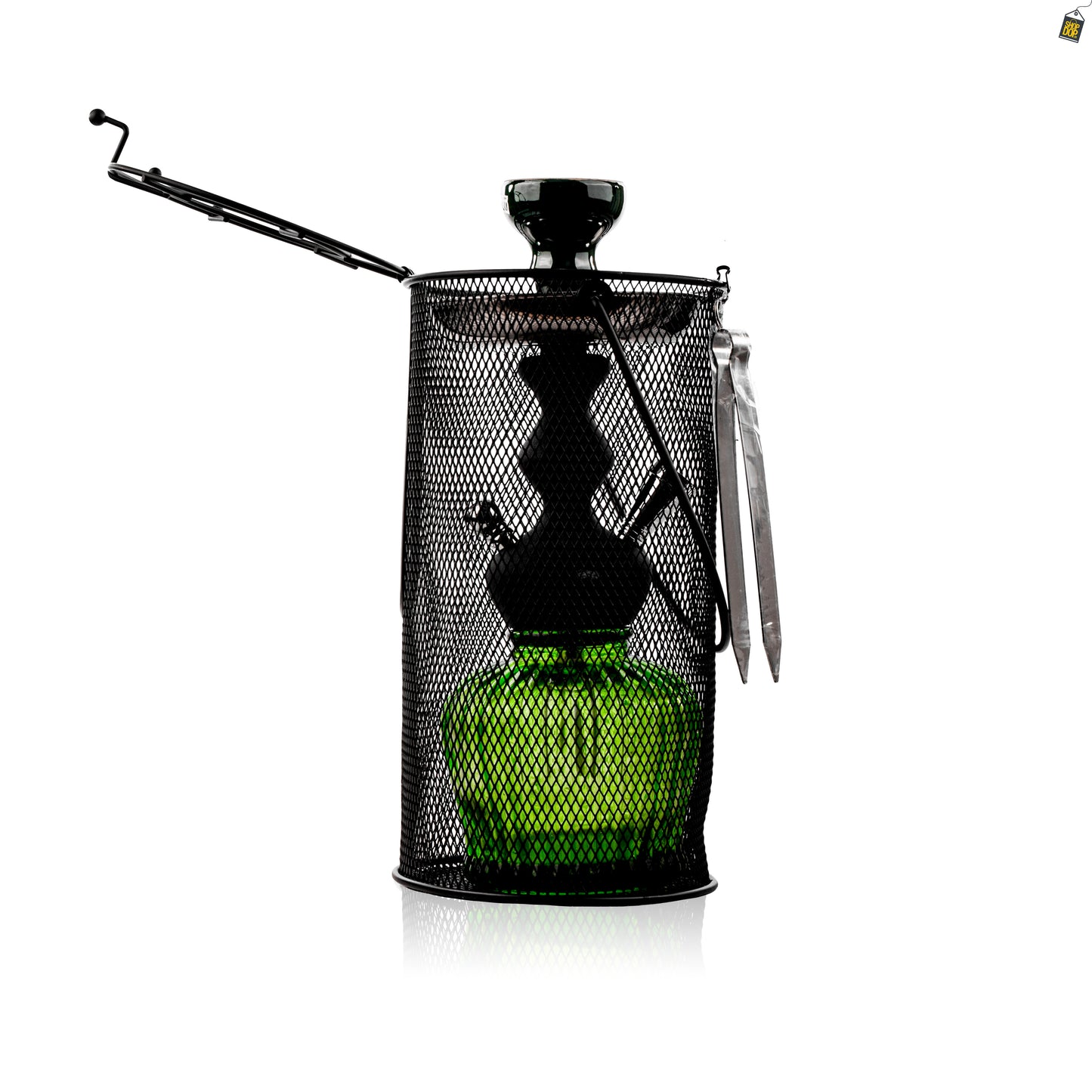 MYA Econo QT Hookah with Cage - Olive Green