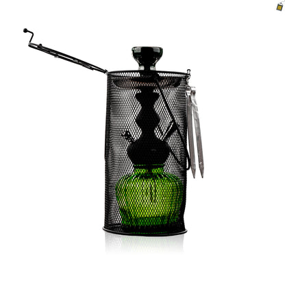 MYA Econo QT Hookah with Cage - Olive Green