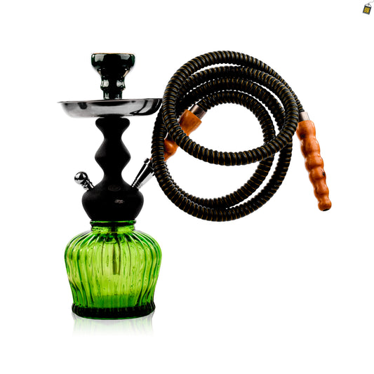 MYA Econo QT Hookah with Cage - Olive Green