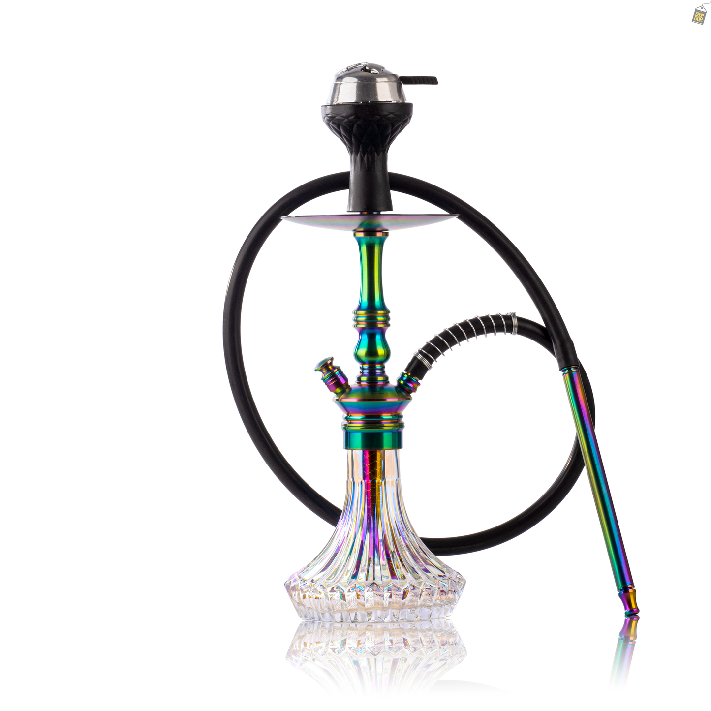 COCOYAYA Madrid Hookah - Rainbow (Transparent Base)
