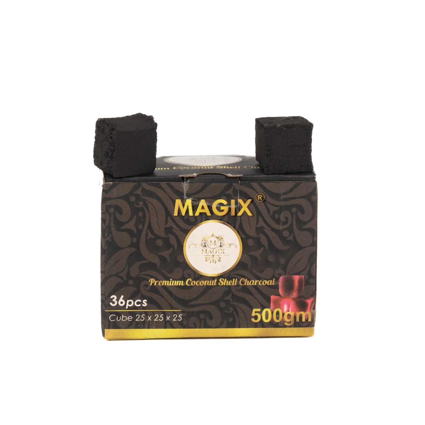 Magix Coconut Coal for Hookah 500g Pack - 36pcs