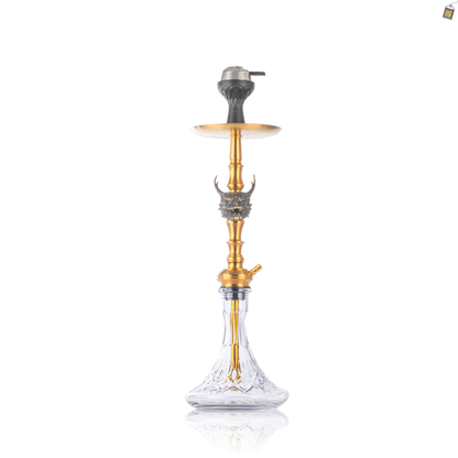 MKL Beast Lord Hookah with Wooden Case - Gold