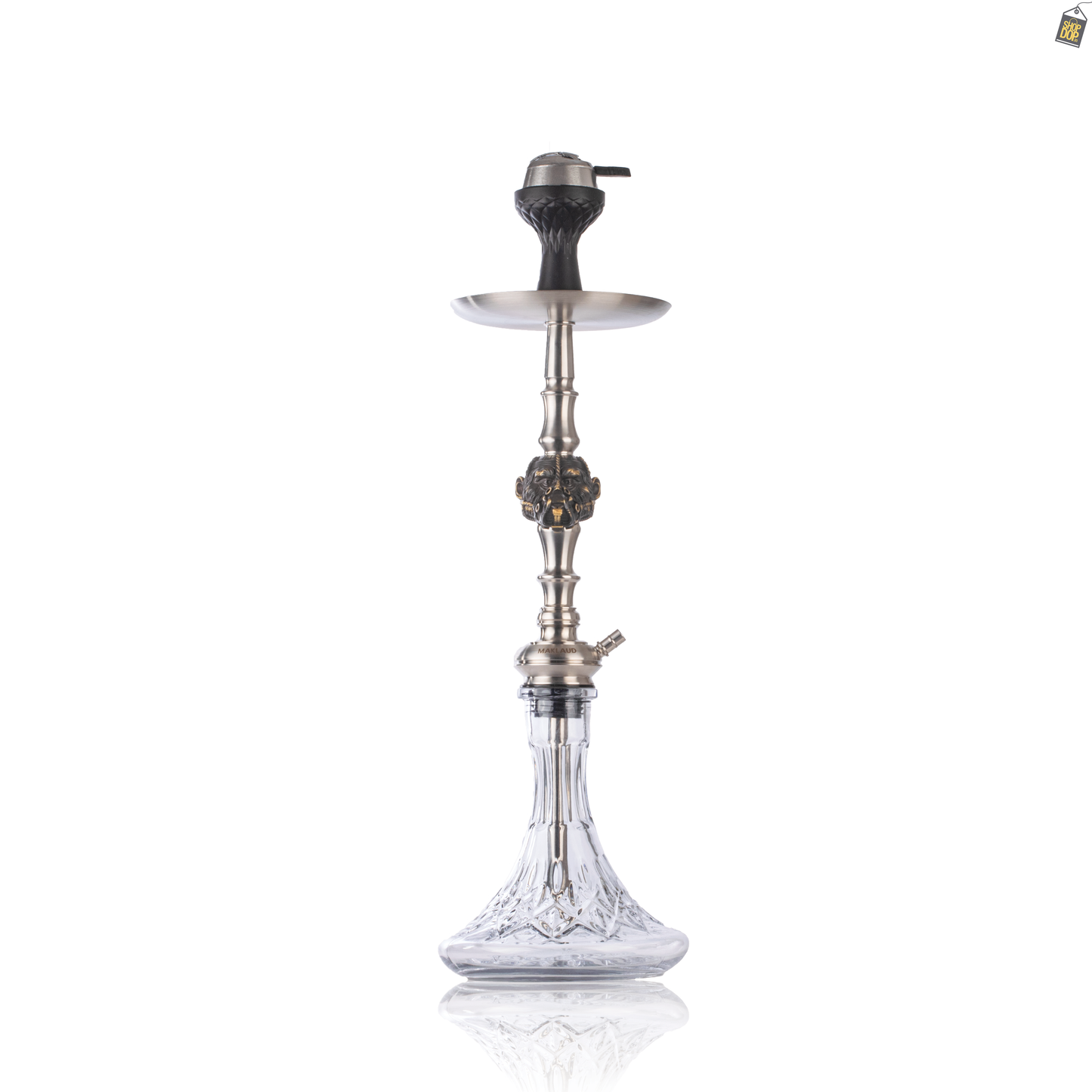 MKL Prisoner Ape Hookah with Wooden Case - Silver
