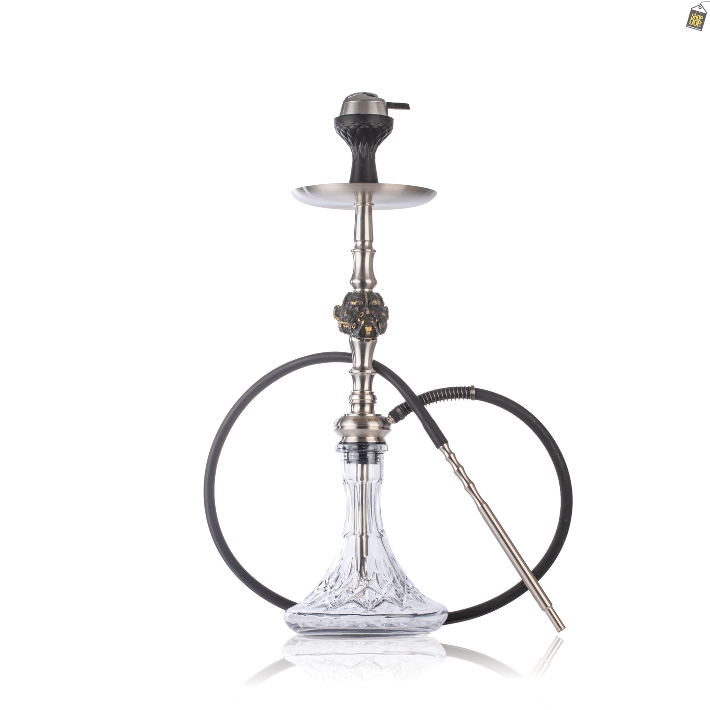 MKL Prisoner Ape Hookah with Wooden Case - Silver