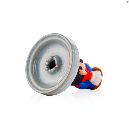 Mario Boss Ceramic Hookah Bowl - Sky Blue