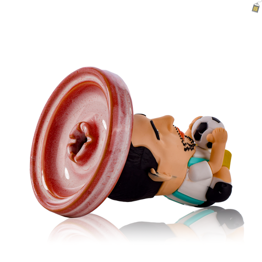 Massey Ceramic Hookah Bowl - Light Red