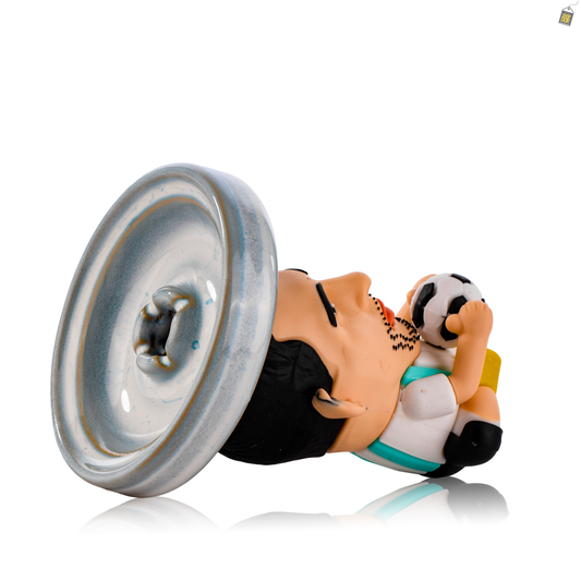 Massey Ceramic Hookah Bowl - Sky Blue