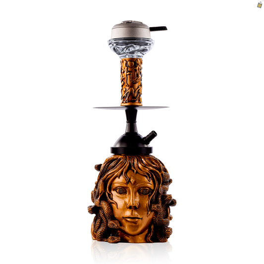 Medusa Hookah with LED Light - Rose Gold