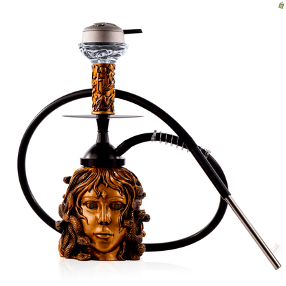 Medusa Hookah with LED Light - Rose Gold
