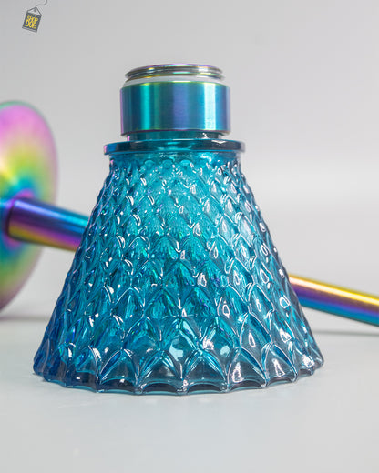 COCOYAYA Milo Hookah (Conquer Series) - Rainbow / Blue Base