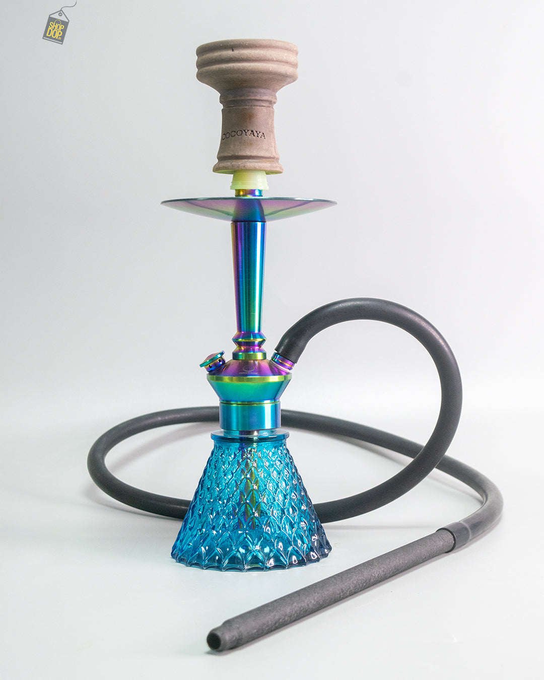 COCOYAYA Milo Hookah (Conquer Series) - Rainbow / Blue Base