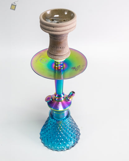 COCOYAYA Milo Hookah (Conquer Series) - Rainbow / Blue Base