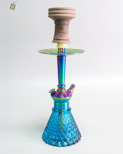 COCOYAYA Milo Hookah (Conquer Series) - Rainbow / Blue Base