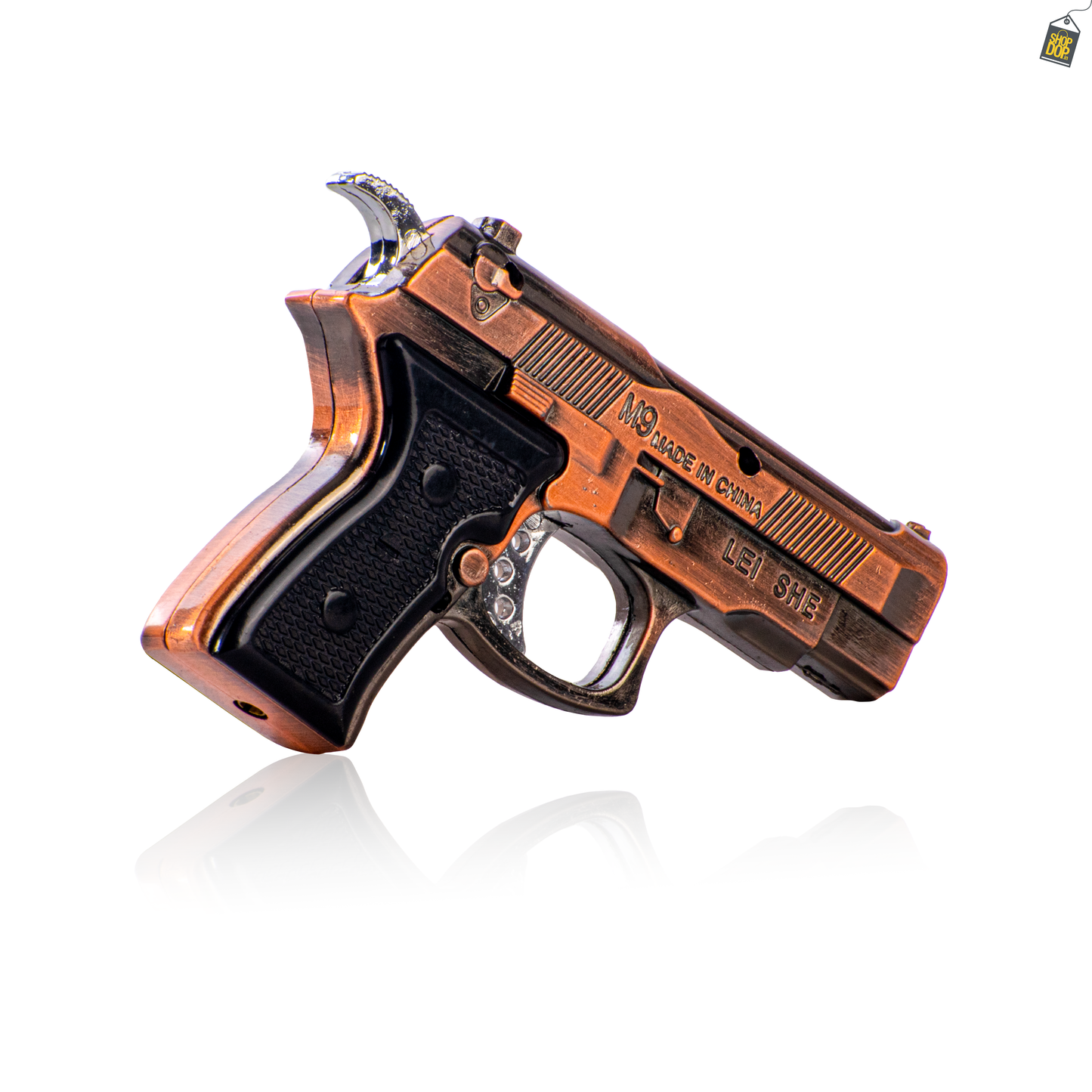 Mini M9 Flash Light  Gun Lighter - Rose Gold