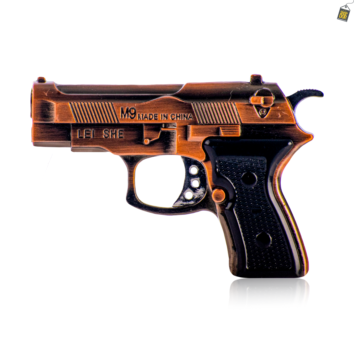 Mini M9 Flash Light  Gun Lighter - Rose Gold