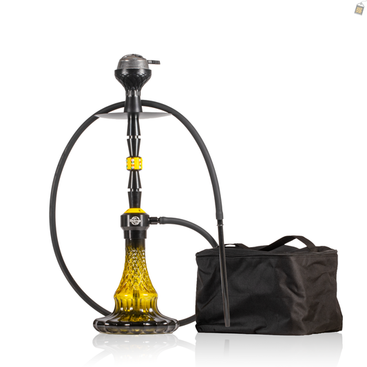 Misti Buzz Hookah with Bag - Yellow