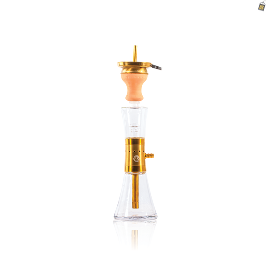 MS Glass Hookah - Golden