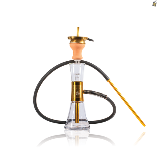 MS Glass Hookah - Golden