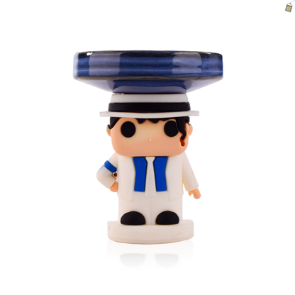 Muzan Ceramic Hookah Bowl - Blue