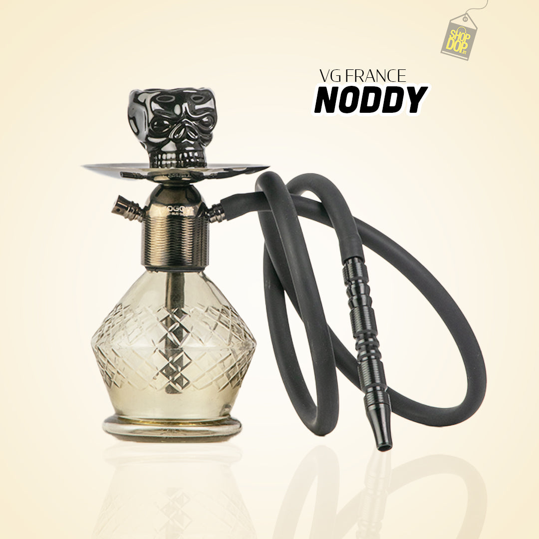 Noddy Hookah - Black Stem / Grey Base