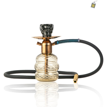 Noddy Hookah 3 Layer - Bronze Stem / Grey Base