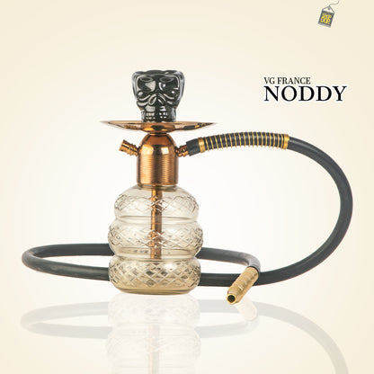 Noddy Hookah - Bronze Stem / Grey Base