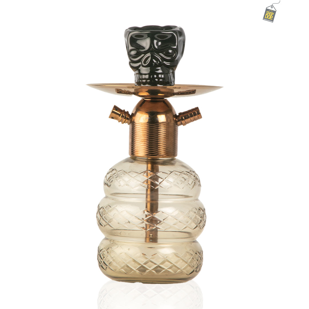 Noddy Hookah - Bronze Stem / Grey Base