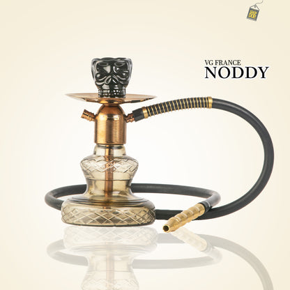 Noddy Hookah - Bronze Stem / Grey Base