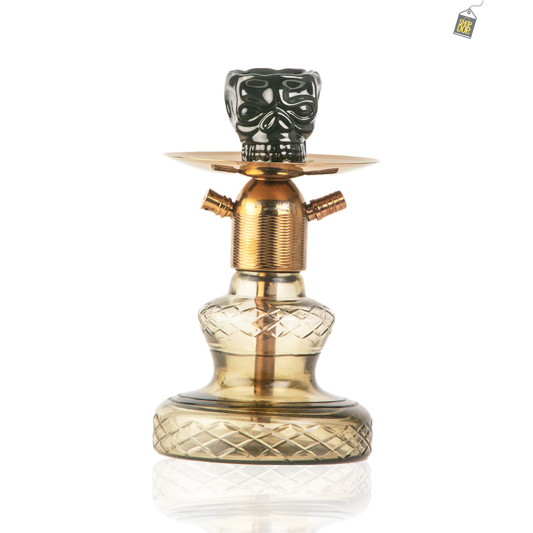 Noddy Hookah - Bronze Stem / Grey Base