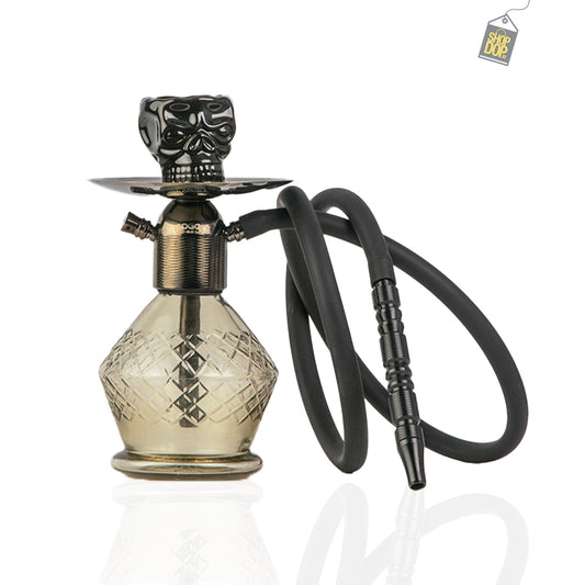 Noddy Hookah - Black Stem / Grey Base