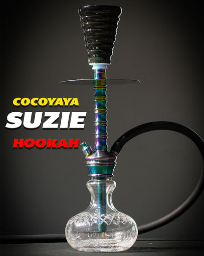 COCOYAYA Suzie Hookah (Conquer Series) - Rainbow (Transparent Base)