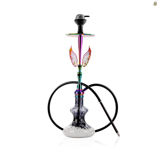 Orion Hookah with Wings - Black