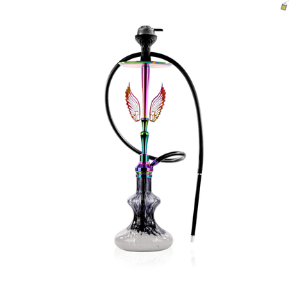 Orion Hookah with Wings - Black