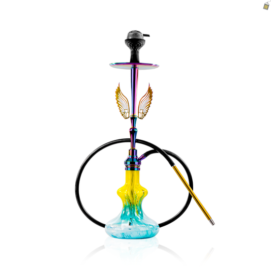 Orion Hookah with Wings - Gold