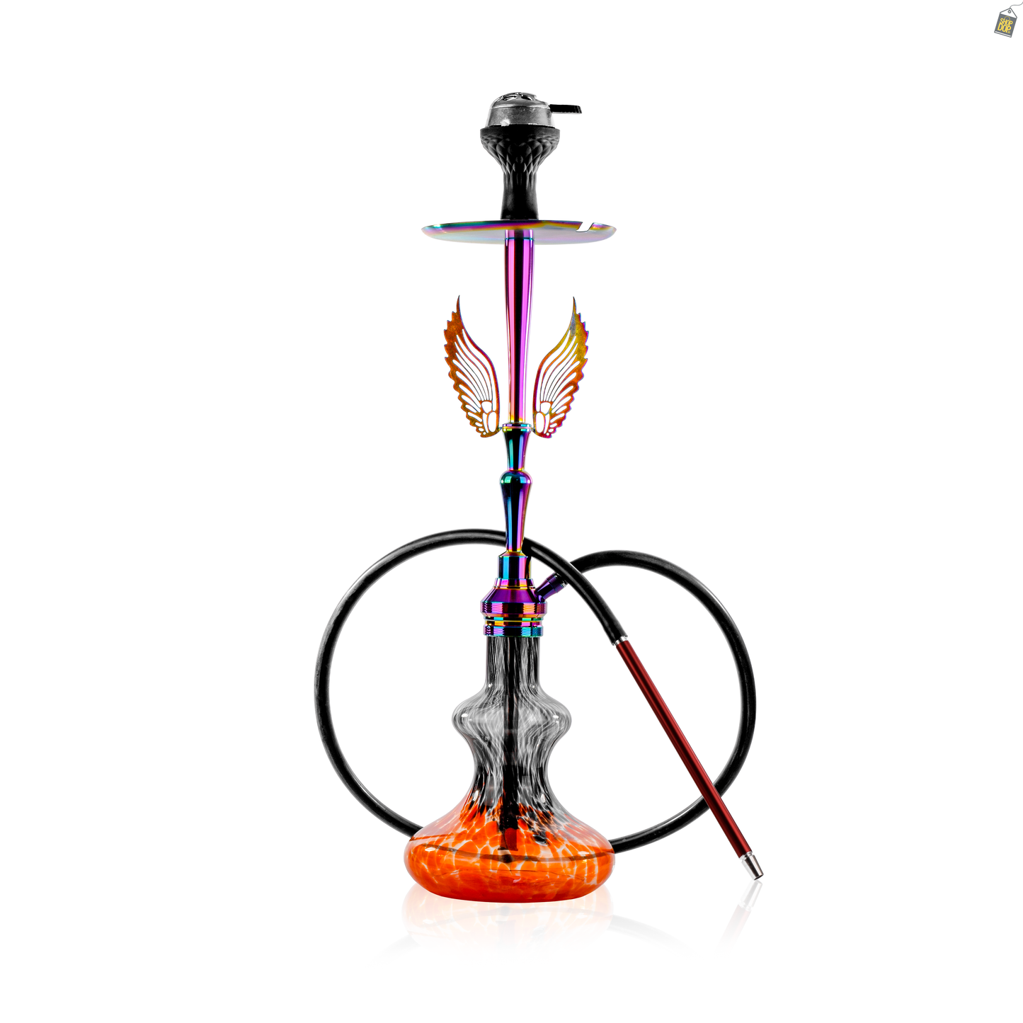 Orion Hookah with Wings - Red