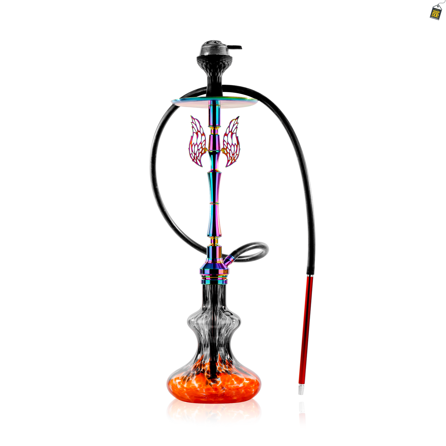Orion Hookah with Wings - Red