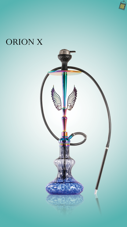 Orion Hookah with Wings - Blue