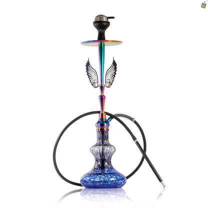 Orion Hookah with Wings - Blue