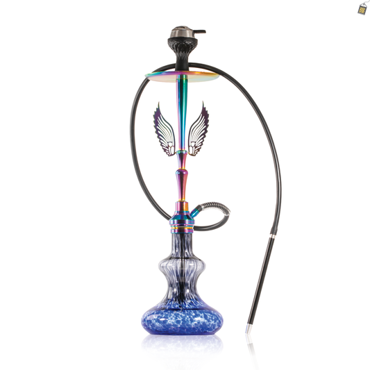 Orion Hookah with Wings - Blue