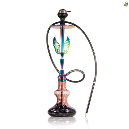 Orion Hookah with Wings - Purple