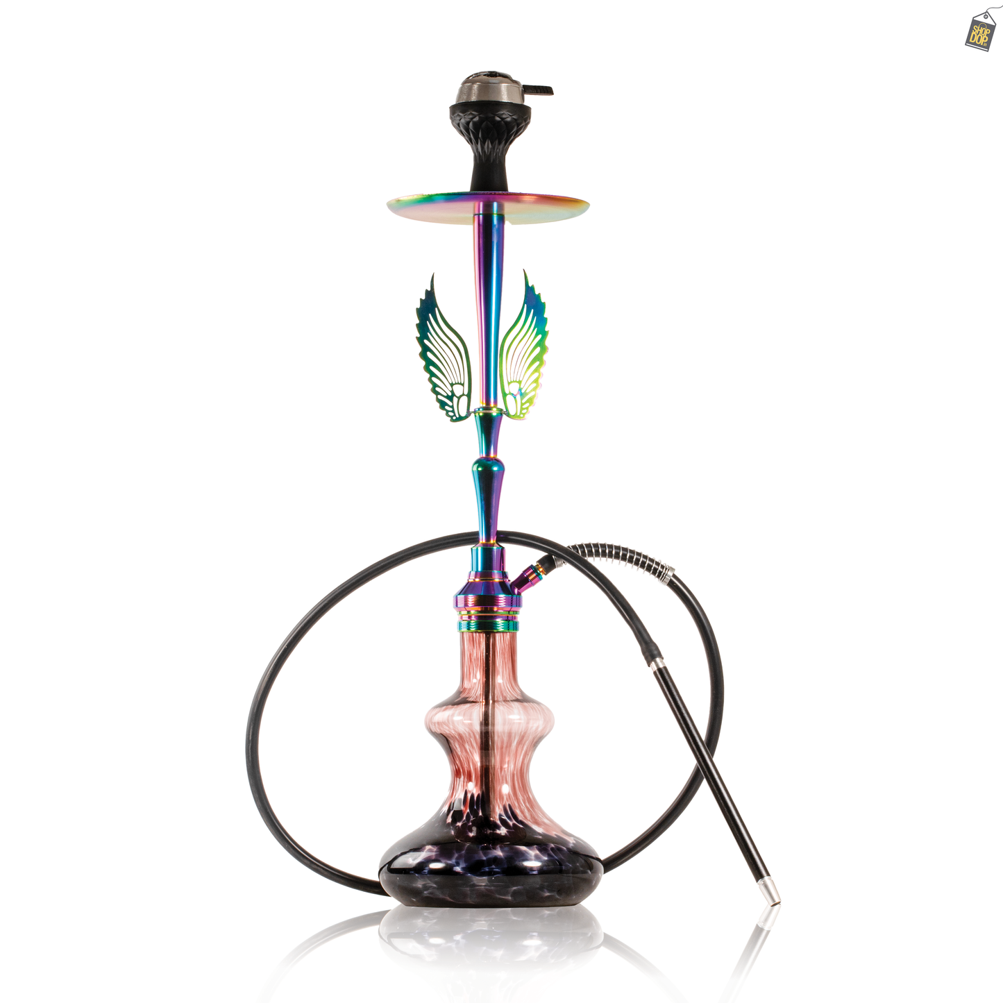 Orion Hookah with Wings - Purple