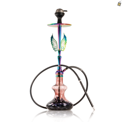 Orion Hookah with Wings - Purple