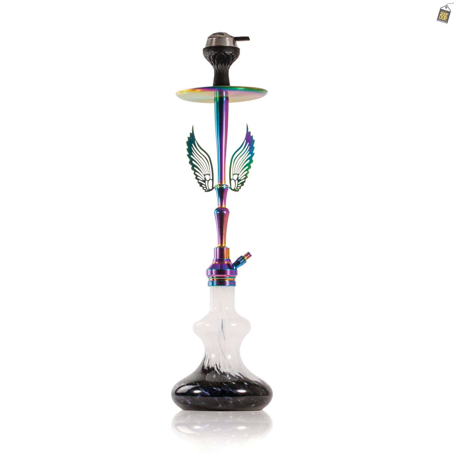 Orion Hookah with Wings - White