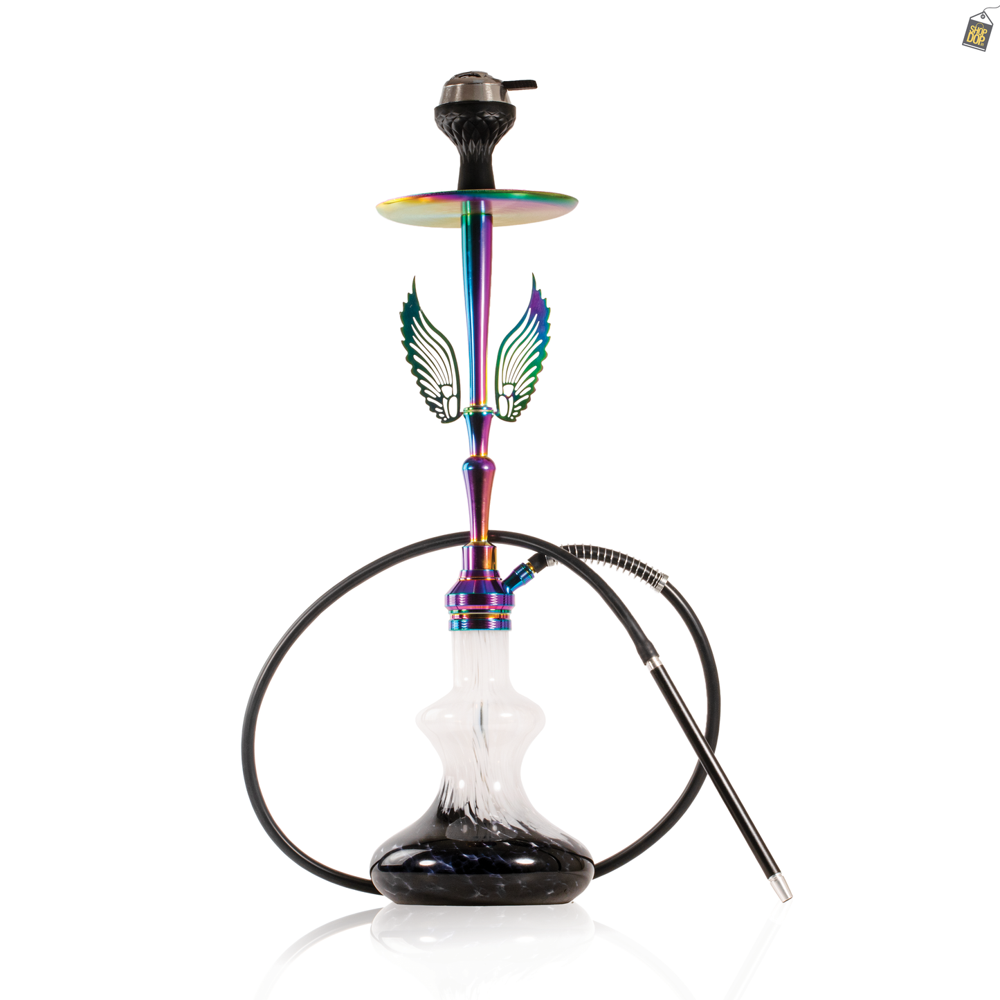 Orion Hookah with Wings - White