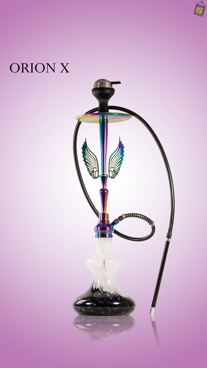 Orion Hookah with Wings - White