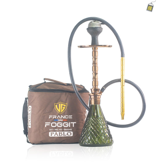 Pablo L5 Hookah with Bag - Grey Base / Bronze Stem