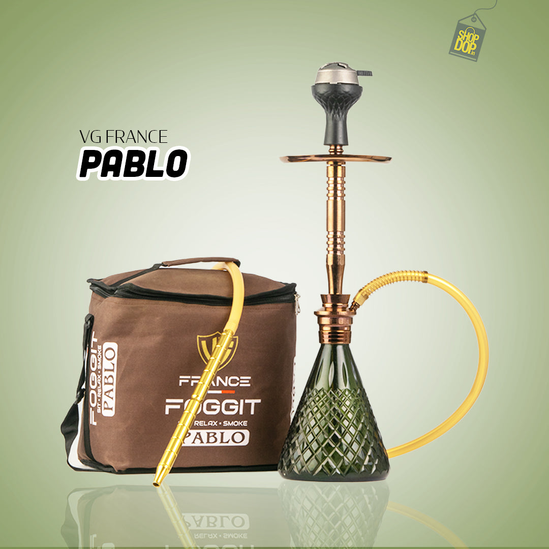 Pablo Hookah with Bag - Bronze Stem / Black Base